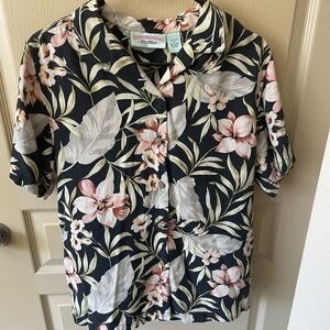 Boca Classics Island Wear 100% Silk Hawaiian shirt